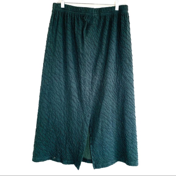 Bryn Walker Teal Midi Skirt & Cardigan Sweater Set - Picture 5 of 8